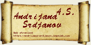 Andrijana Srđanov vizit kartica